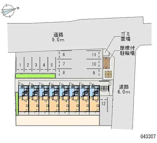 ★手数料０円★京田辺市草内　月極駐車場（LP）